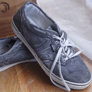 VANS Gray Marbled Print Sneakers Women’s